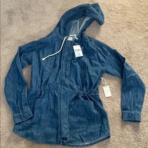 NWT f21 denim anorak jacket